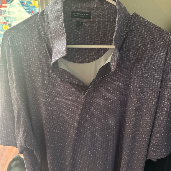Peter Millar Other - Peter Millar Men's Dark Purple Pattern Polo